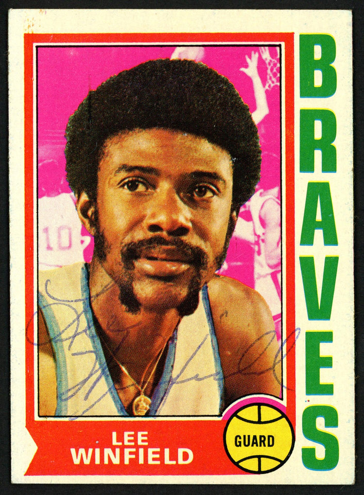 Lee Winfield Autographed 1974-75 Topps Card #157 Buffalo Braves SKU #150041 - RSA