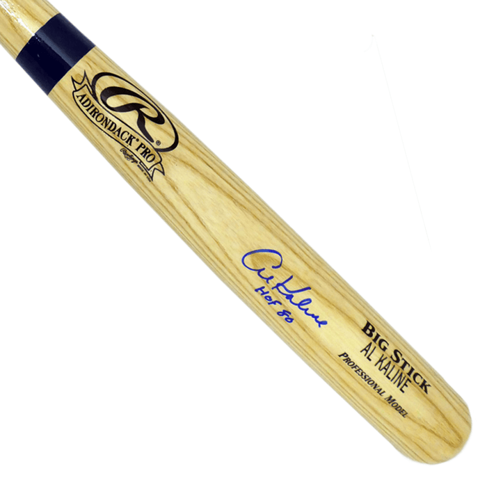 Al Kaline Signed HOF 80 Inscription Rawlings Blonde Baseball Bat (PSA) - RSA