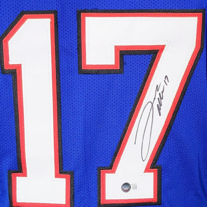 Josh Allen Signed Buffalo Blue Football Jersey (Beckett) - RSA