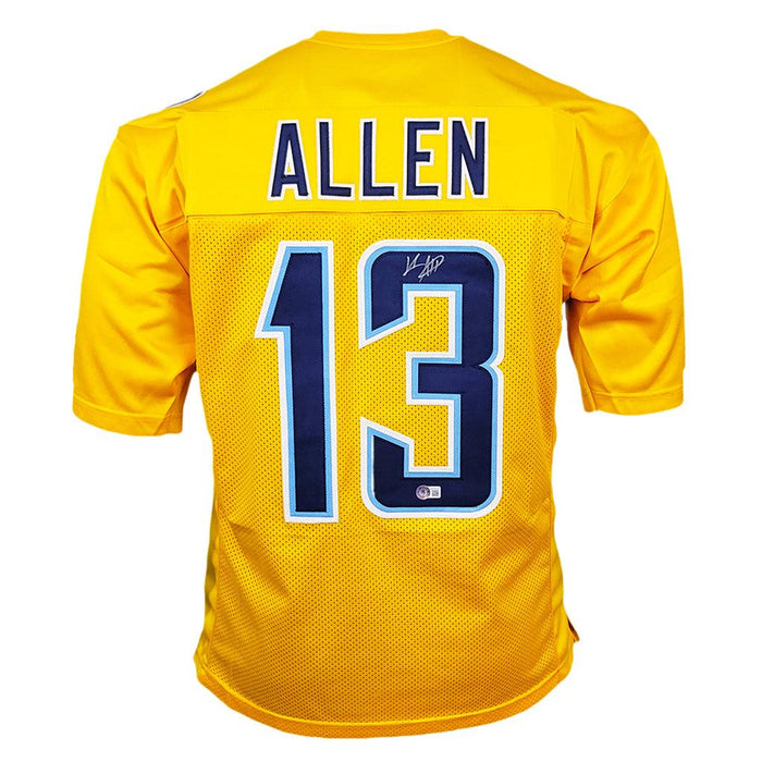 Los Angeles Chargers Keenan Allen Autographed Pro Style Yellow Jersey BAS  Authenticated