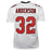 Jamal Anderson Signed Atlanta Pro White Football Jersey (JSA) - RSA