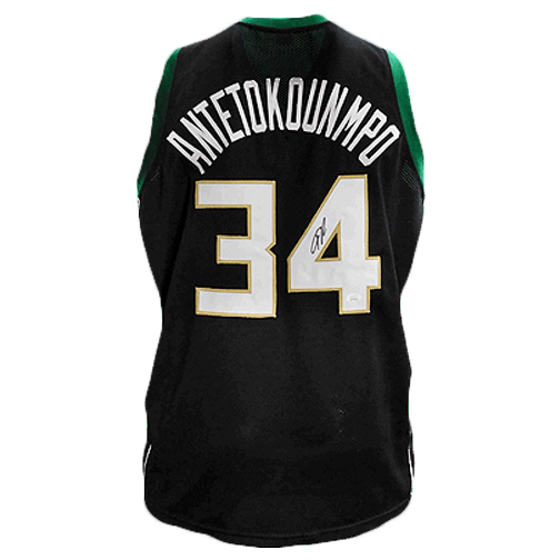 Giannis Antetokounmpo Milwaukee Bucks Signed & Framed Pro Style Jersey  (Beckett - Witnessed)