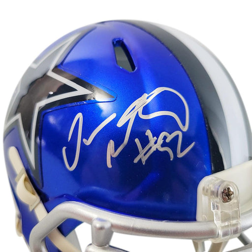 Dorance Armstrong Signed Dallas Cowboys Flash Speed Mini Football Helmet (JSA) - RSA