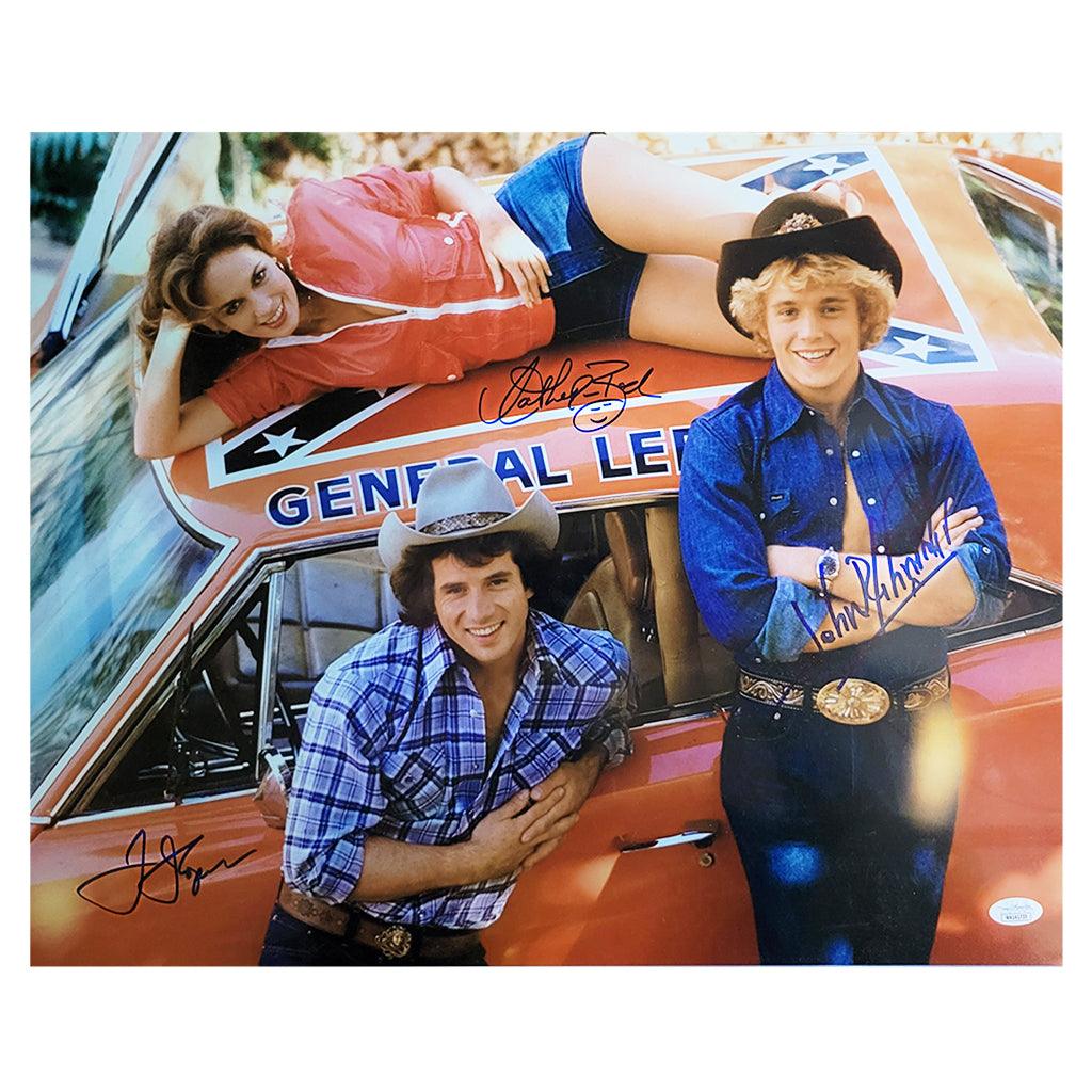 Bach, Schneider, Wopat Signed Dukes of Hazzard 16x20 Photo Pose 2 (JSA ...