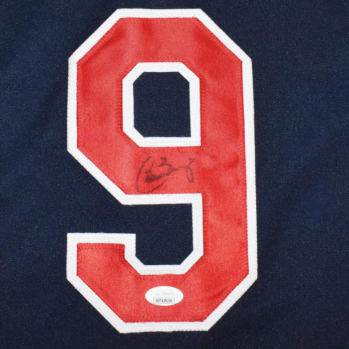 Carlos Baerga Signed Cleveland Blue Baseball Jersey (JSA) - RSA