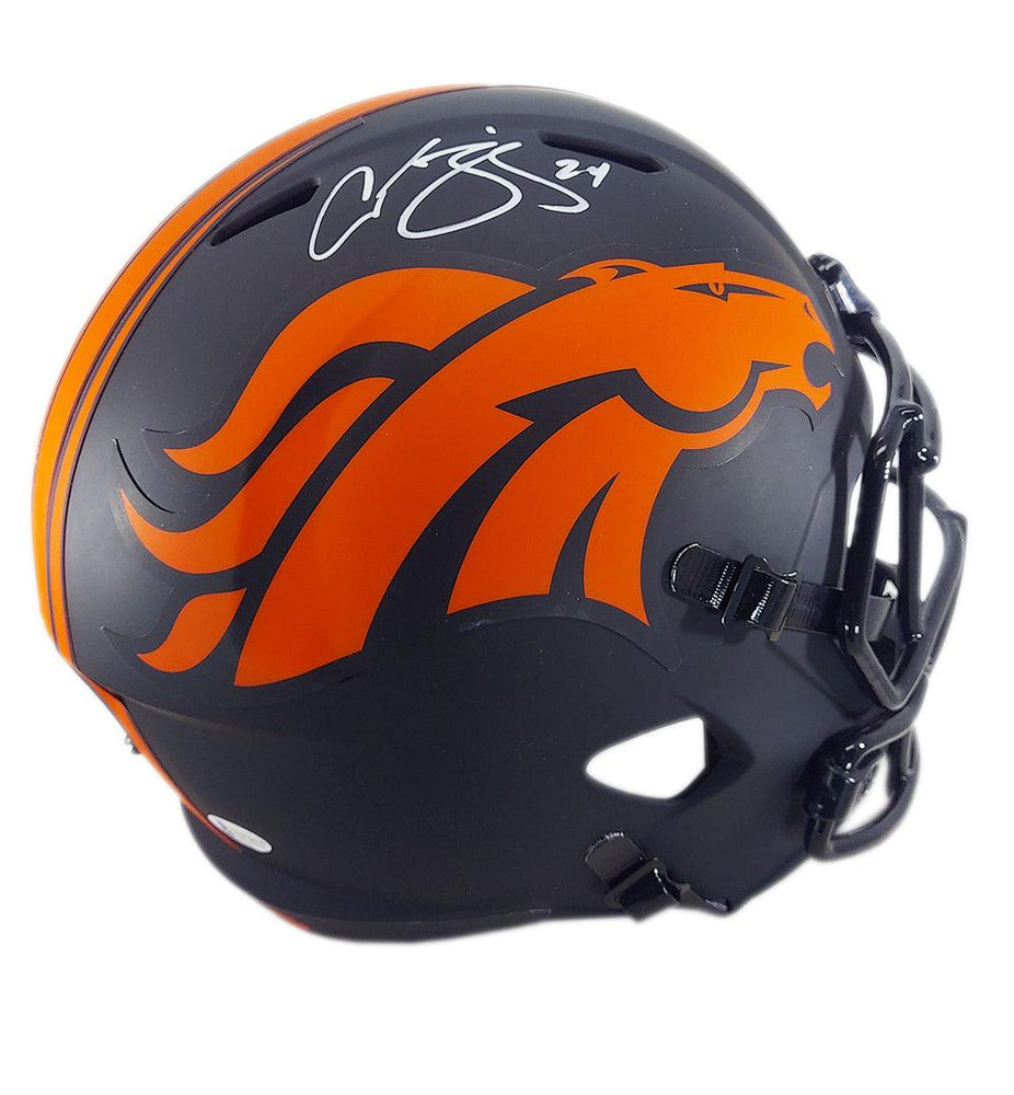 Champ Bailey Signed Denver Broncos Eclipse Speed Full-Size Football Helmet (Beckett) - RSA