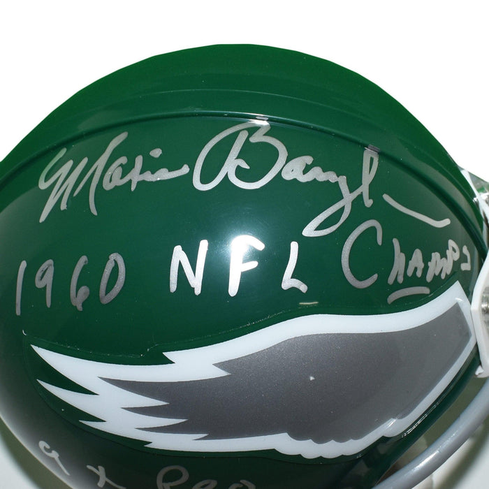 Maxie Baughan Signed Eagles Throwback Mini-Helmet Inscribed 9x