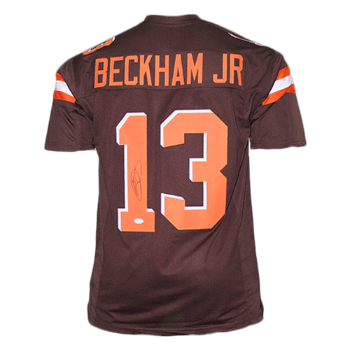 ODELL BECKHAM JR AUTOGRAPHED CLEVELAND BROWNS JERSEY JSA