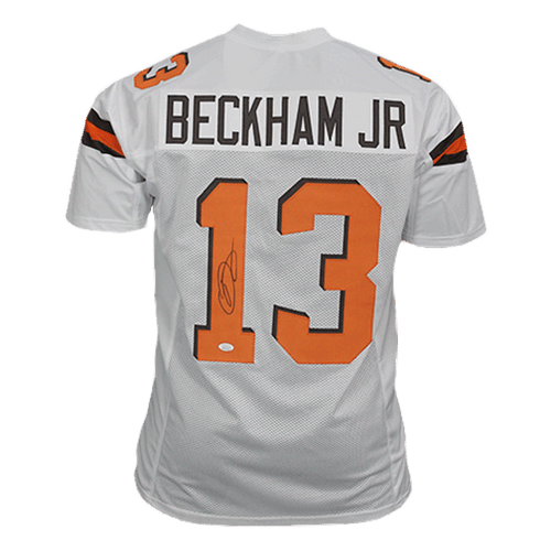 Odell Beckham Jr. Authentic Signed Orange Pro Style Jersey BAS Witnessed