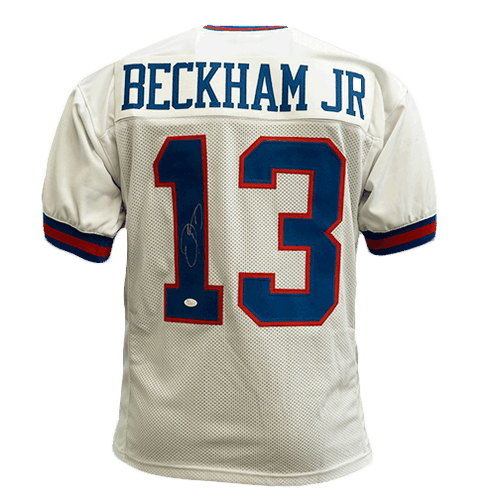 ODELL BECKHAM JR AUTOGRAPHED NEW YORK GIANTS JERSEY JSA