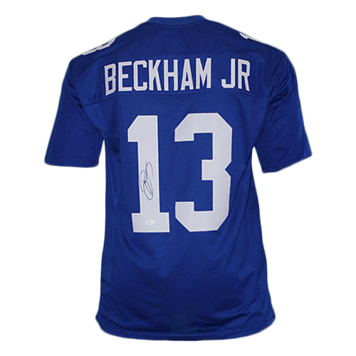 Odell Beckham Jr. Autographed and Framed Blue New York Giants Nike Jersey