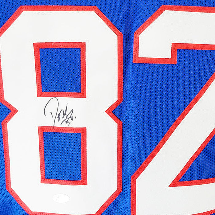 Don Beebe Signed Buffalo Blue Football Jersey (JSA) — RSA