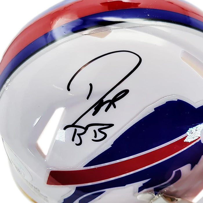 Don Beebe Signed Buffalo Bills Speed Mini Football Helmet (JSA) — RSA