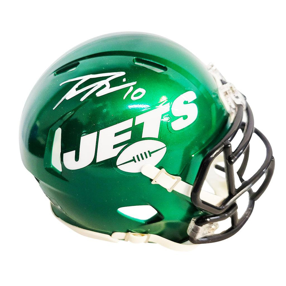 Braxton Berrios Signed New York Jets Speed Mini Replica Football Helmet (JSA) - RSA