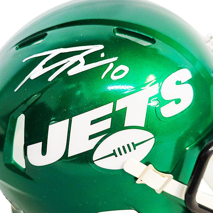 Braxton Berrios Signed New York Jets Speed Mini Replica Football Helmet (JSA) - RSA