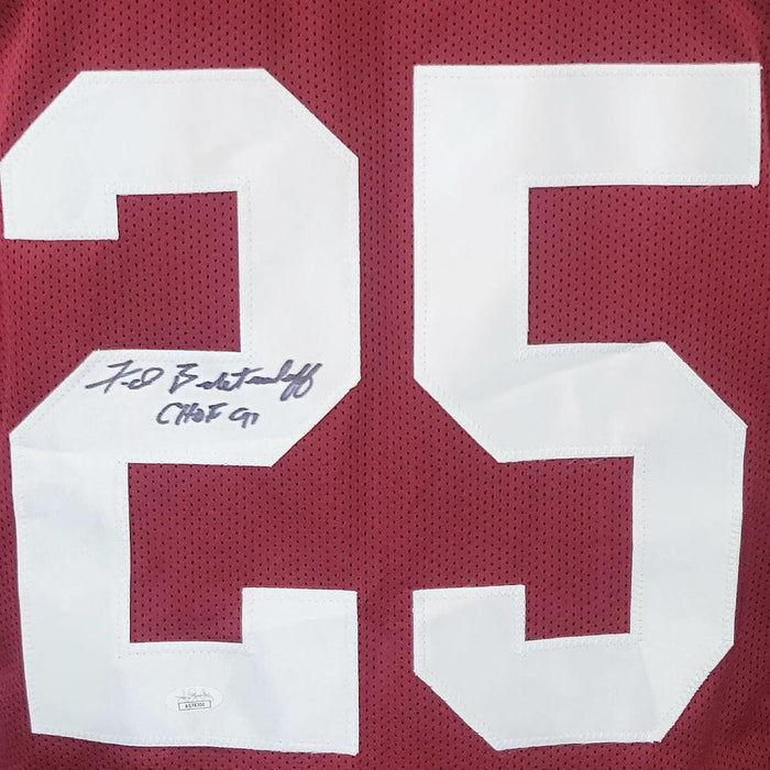 Autographed/Signed Fred Biletnikoff CHOF 91 Florida State FSU Red