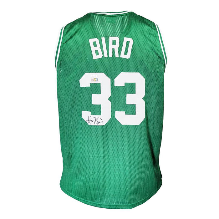 Larry Bird Back Signed Boston Celtics Home Jersey