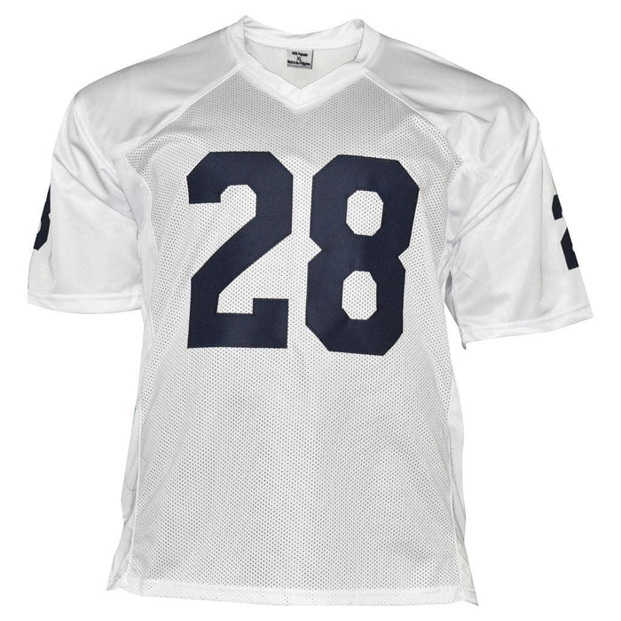 RSA Rocky Bleier Signed 66 Natl Champs Inscription Notre Dame College Navy Football Jersey (Beckett)