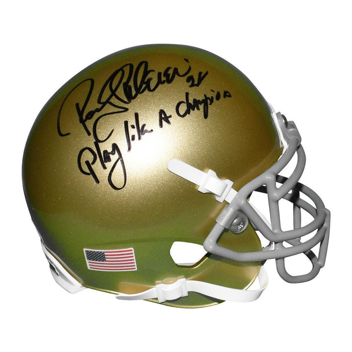 ROCKY BLEIER SIGNED MINI FOOTBALL HELMET PITTSBURGH STEELERS JSA