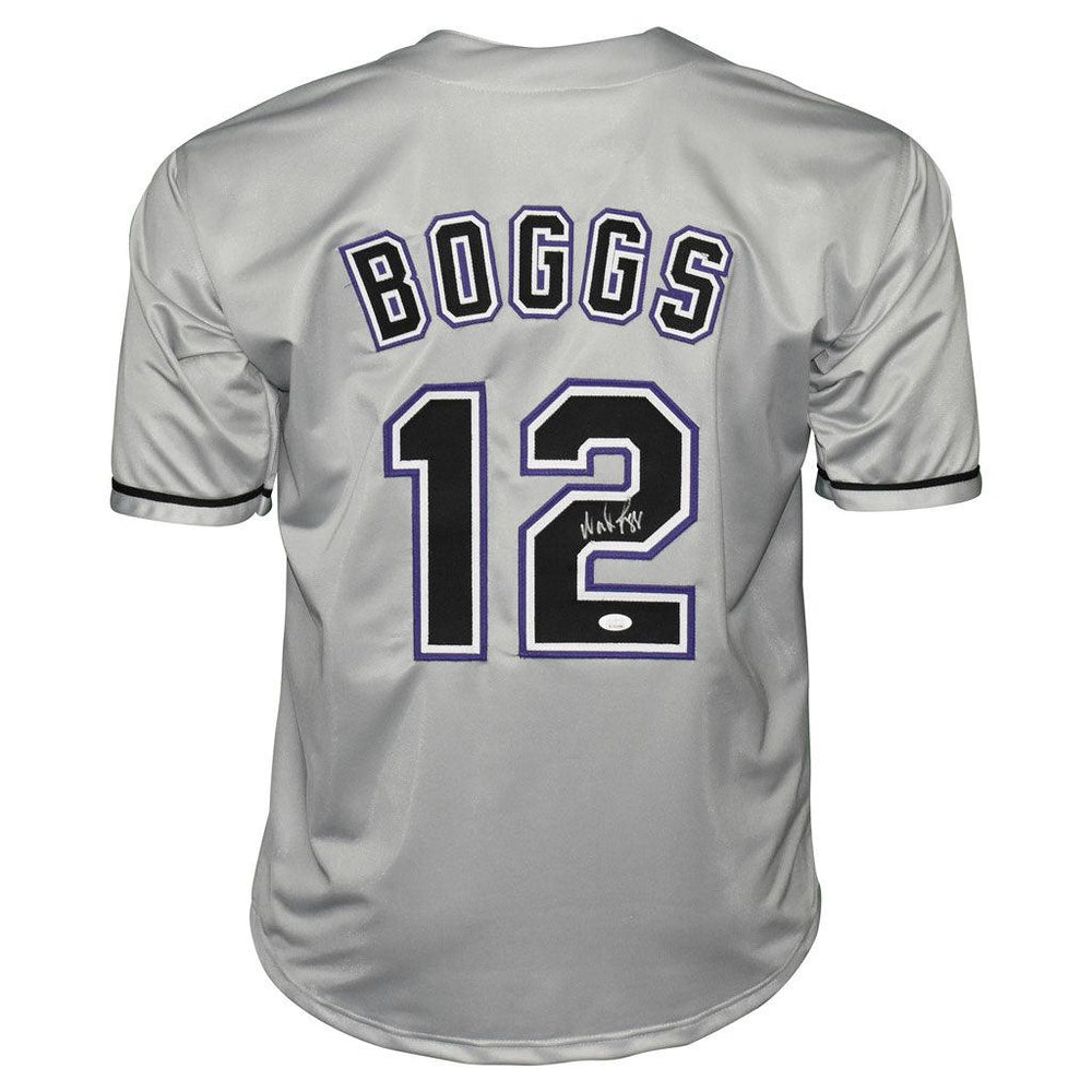 Wade Boggs Signed Tampa Bay Grey Baseball Jersey (JSA) — RSA