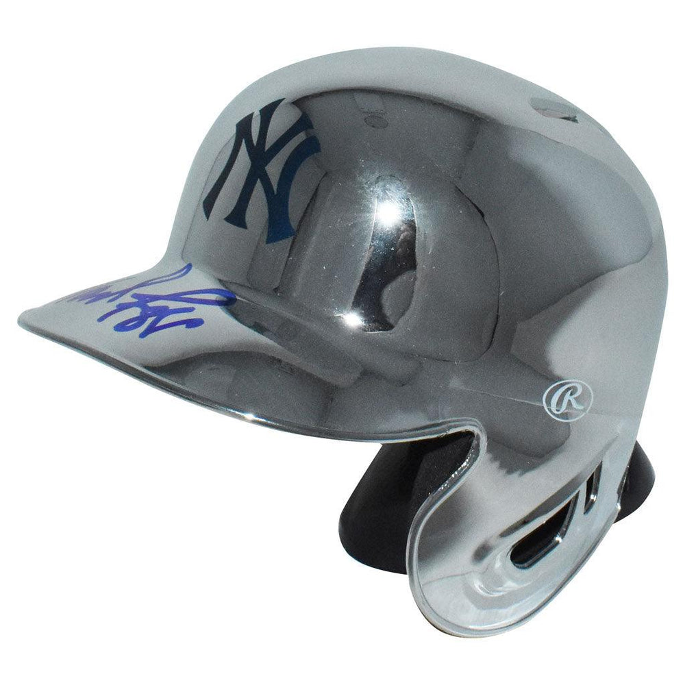 Wade Boggs Signed New York Yankees Chrome Mini MLB Baseball