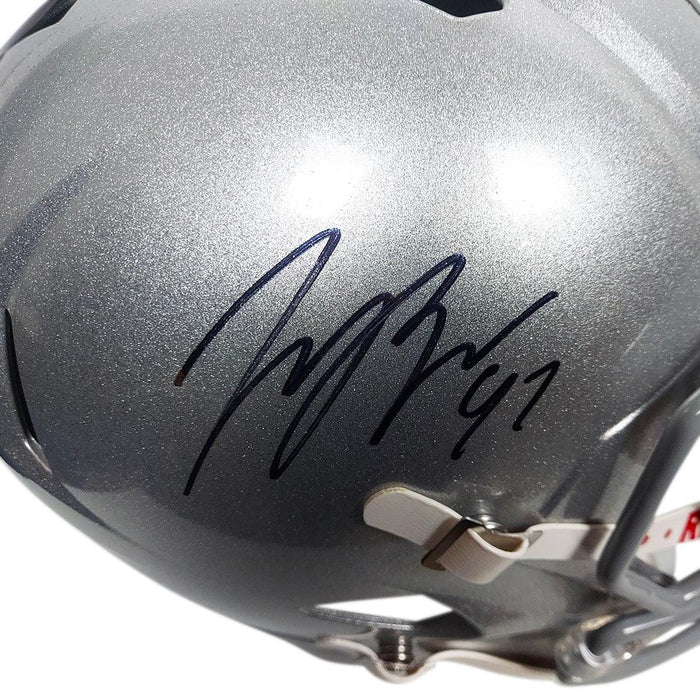 Joey Bosa Signed Ohio State Buckeyes Speed Full-Size Replica Football Helmet (Beckett) - RSA