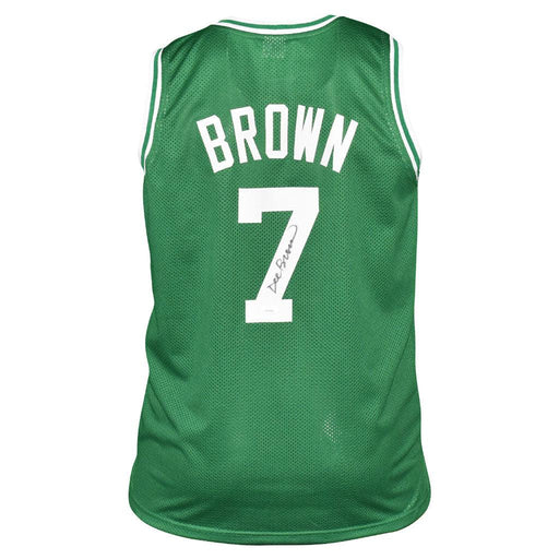 Dee Brown Signed Boston Green Basketball Jersey (JSA) - RSA