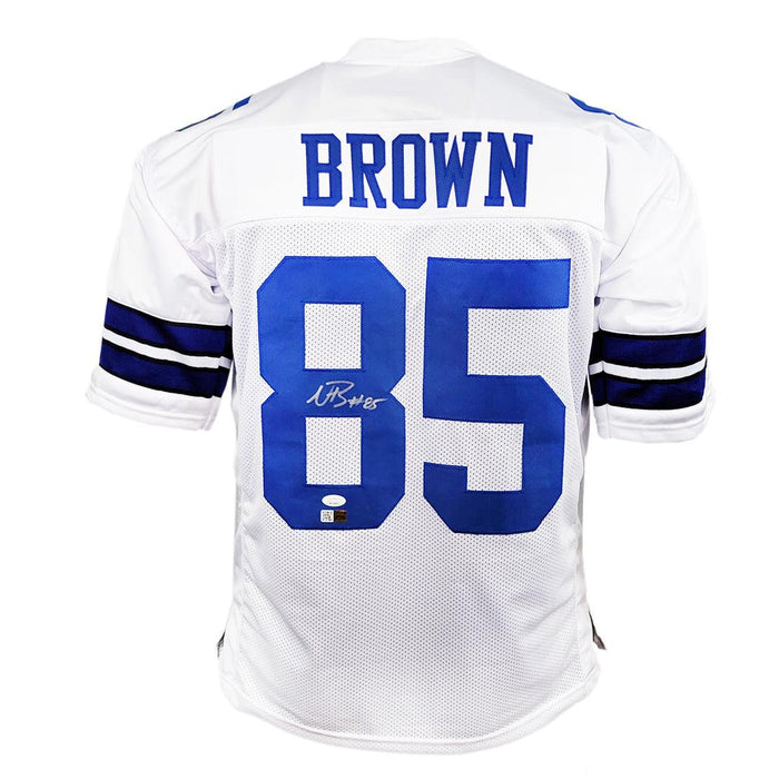 Noah Brown Signed Dallas White Football Jersey (JSA) — RSA