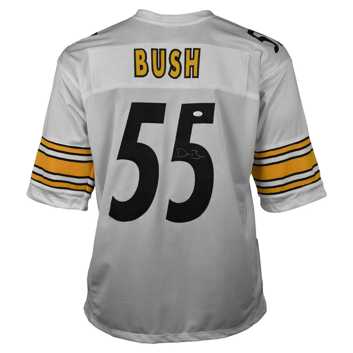 Devin Bush Signed Pro-Edition White Football Jersey (JSA)