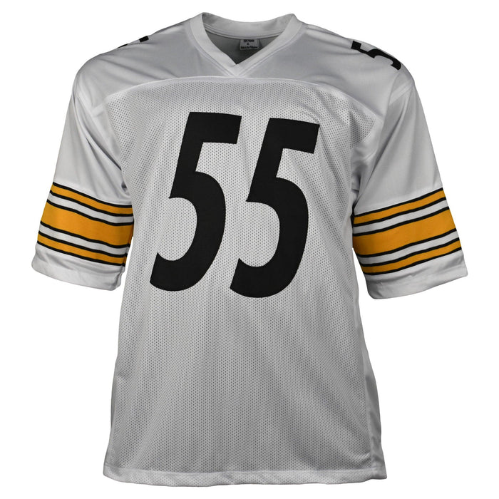 Devin Bush Signed Pro-Edition White Football Jersey (JSA) — RSA