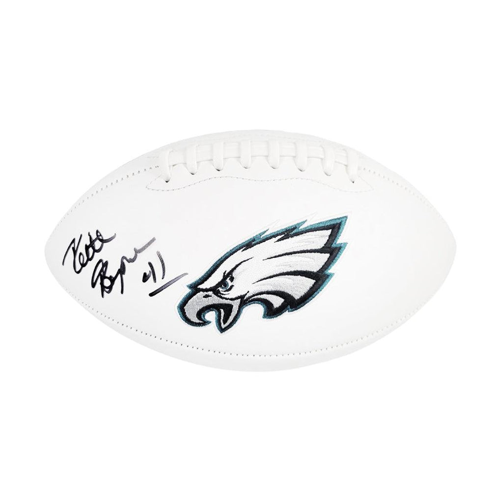 Keith Byars Signed Philadelphia Eagles Official NFL Team Logo White Fo ...