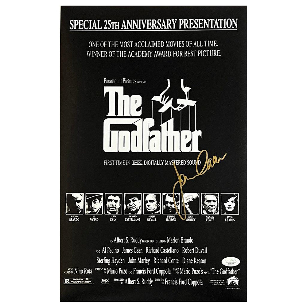 James Caan Signed The Godfather Movie Poster Style 11x17 Photo (JSA) - RSA