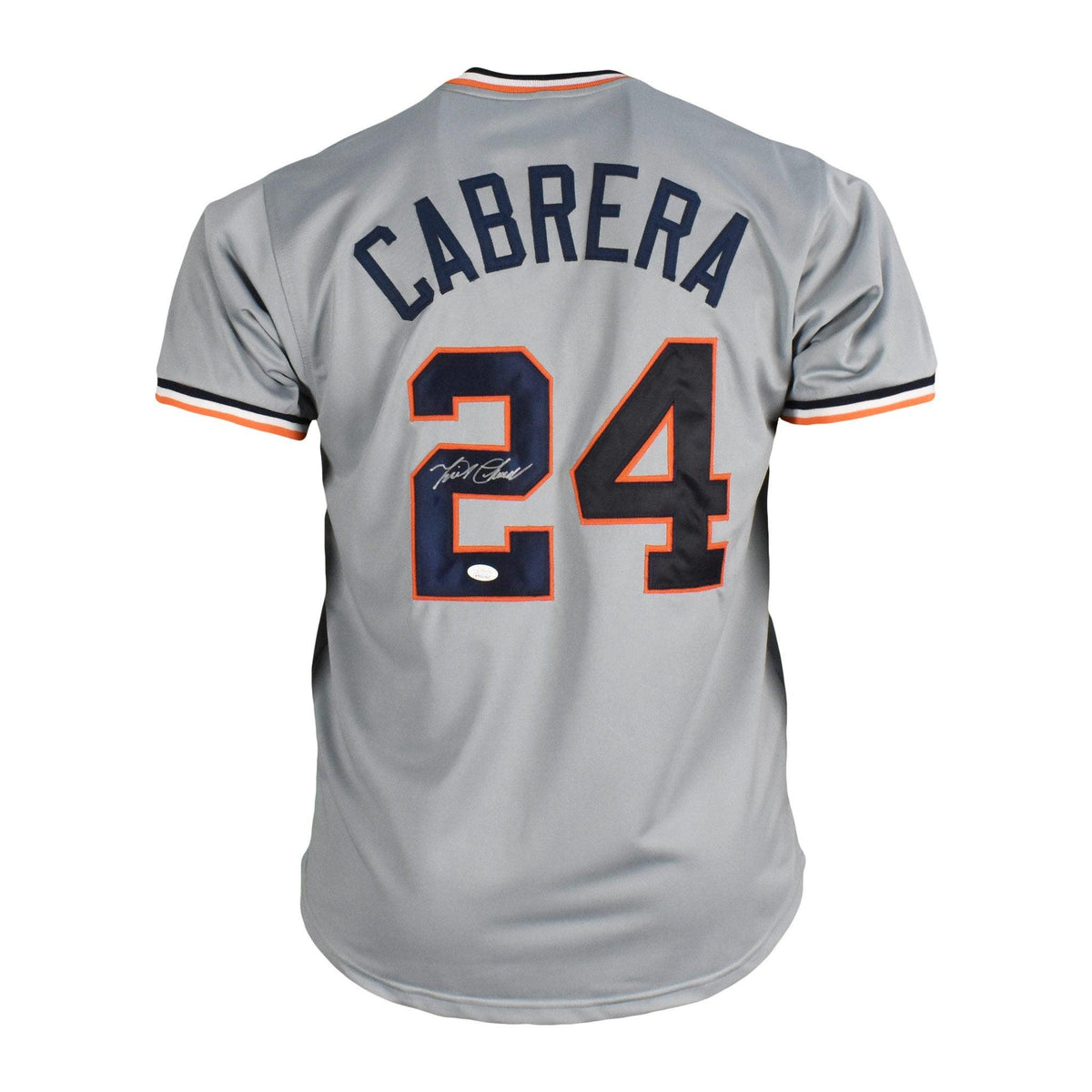 Autographed/Signed Miguel Cabrera Detroit White Baseball Jersey