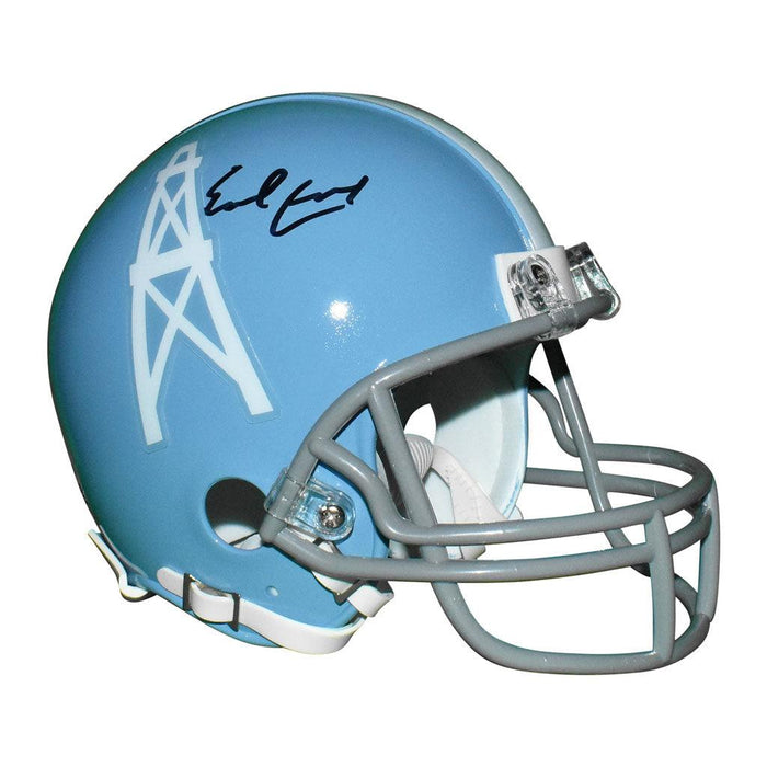 Earl Campbell Signed Houston Oilers Mini Replica Football Helmet