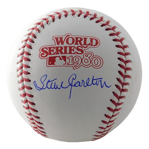 Steve Carlton Autographed 1980 World Series Baseball