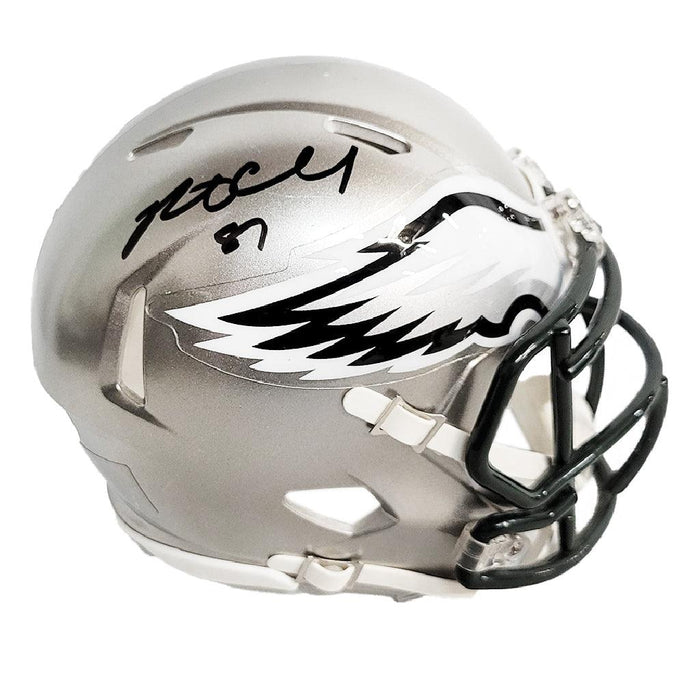 Brent Celek Philadelphia Eagles Autographed Flash Mini Helmet (JSA