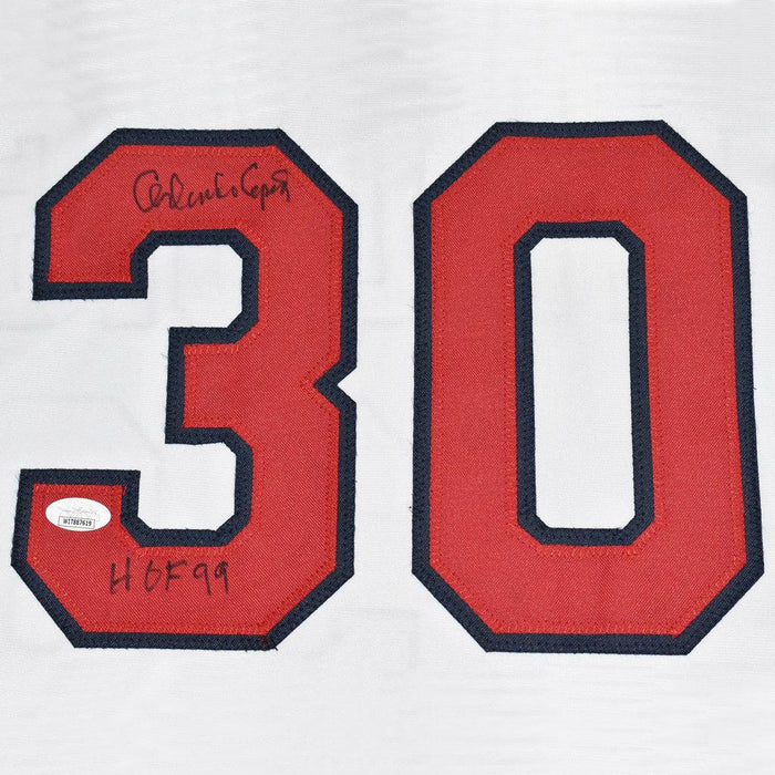 Orlando Cepeda Signed HOF 99 Inscription St. Louis White Baseball