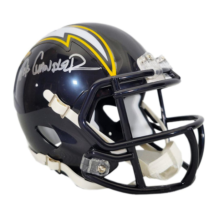 Wes Chandler Signed San Diego Chargers 1988-06 Throwback Speed Mini Football Helmet (JSA) - RSA