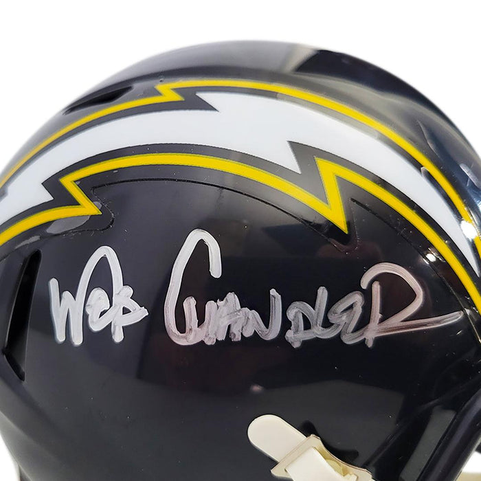 Wes Chandler Signed San Diego Chargers 2020 Speed Mini Football Helmet — RSA