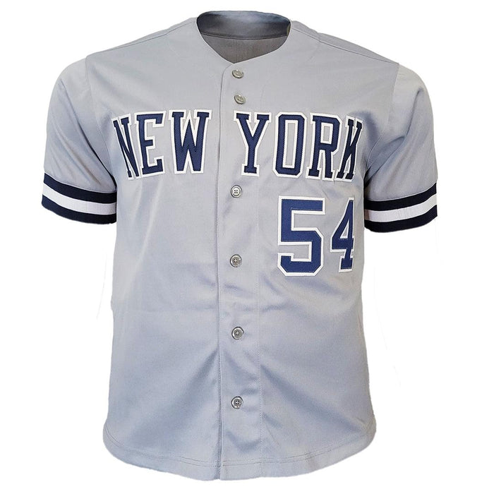Aroldis Chapman Signed New York Grey Baseball Jersey (Beckett) - RSA