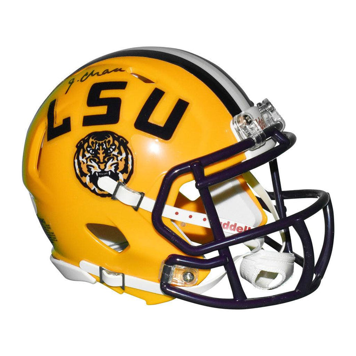 Ja'Marr Chase LSU Tigers Autographed Riddell Speed Replica Helmet