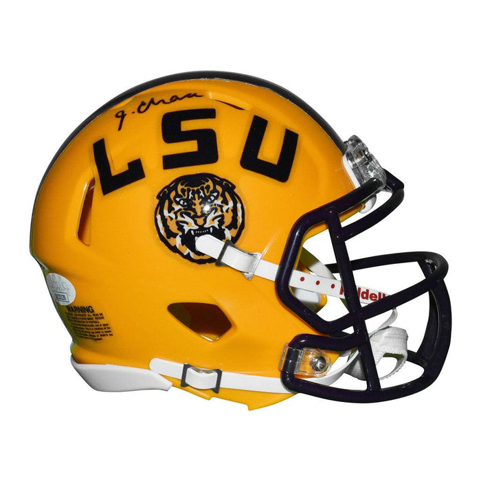 Ja'Marr Chase LSU Tigers Autographed Riddell Speed Replica Helmet