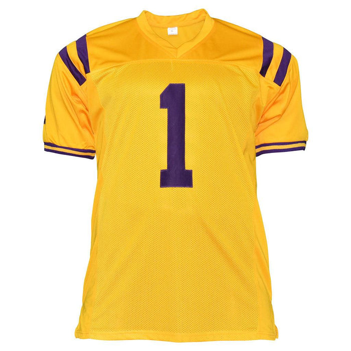 Ja'Marr Chase LSU Custom Autographed Jersey