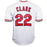 Jack Clark Signed The Ripper Inscription St. Louis White Baseball Jersey (JSA) - RSA