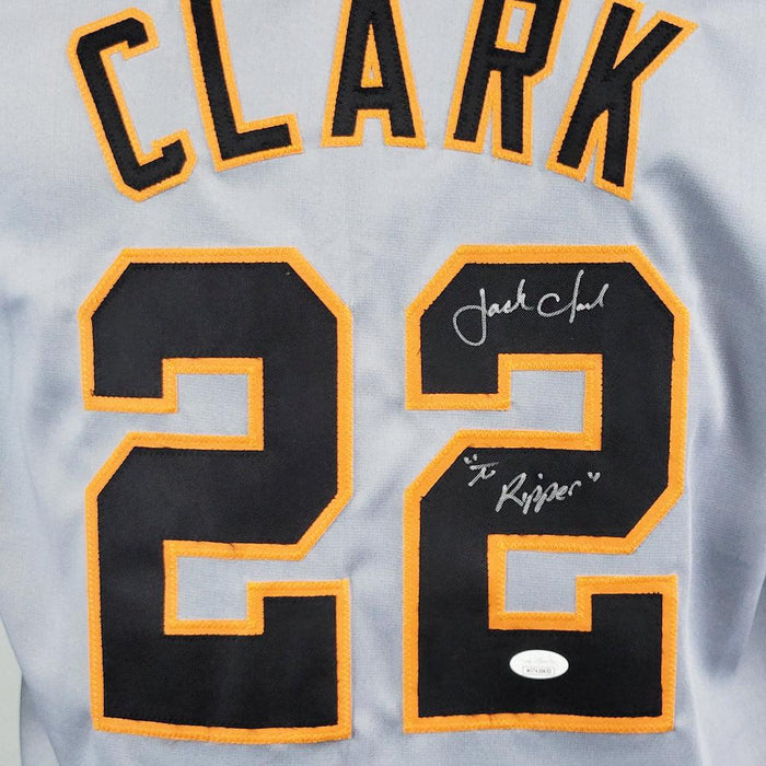 Jack Clark Signed Autographed San Francisco Giants Custom Jersey