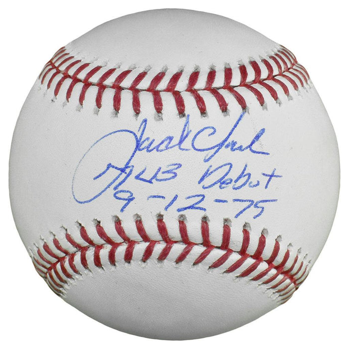 Jack Clark Signed MLB Debut 9-12-75 Inscription Rawlings Official Major League Baseball (JSA) - RSA