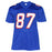 Ben Coates Signed New England Pro Blue Football Jersey (JSA) - RSA