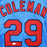 Vince Coleman Signed St Louis Light Blue Baseball Jersey (JSA) - RSA