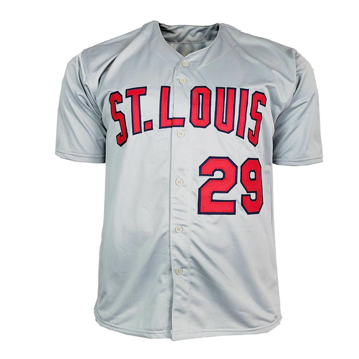 Vince Coleman Signed St. Louis Grey Baseball Jersey (JSA)