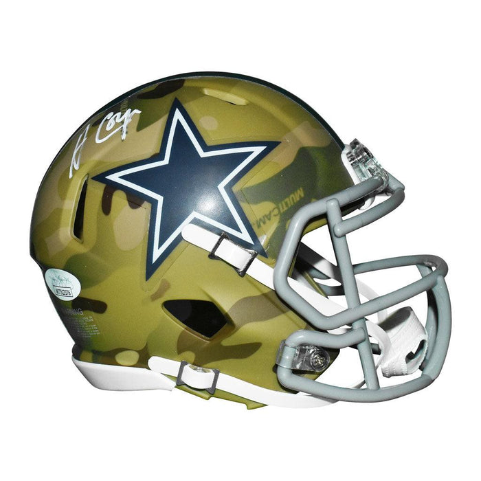 Amari Cooper Signed Dallas Cowboys Camo Speed Mini Football Helmet (JSA)